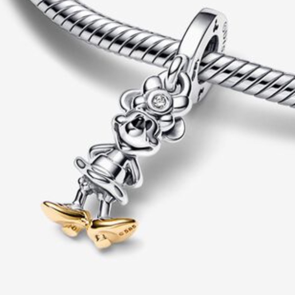 Pandora Disney 100th Anniversary Minnie Mouse Dangle Charm - Picture 1 of 7